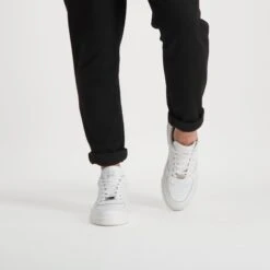 Brent Sneaker WHITE LEATHER -Steve Madden Magasin BRENT WHITE 01