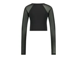 Ishape Mesh Top BLACK -Steve Madden Magasin MESHLONGSLEEVEBLACK back