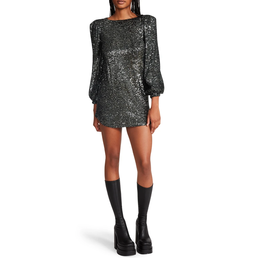 Delorean Mini Dress BLACK 3 Delorean Mini Dress BLACK