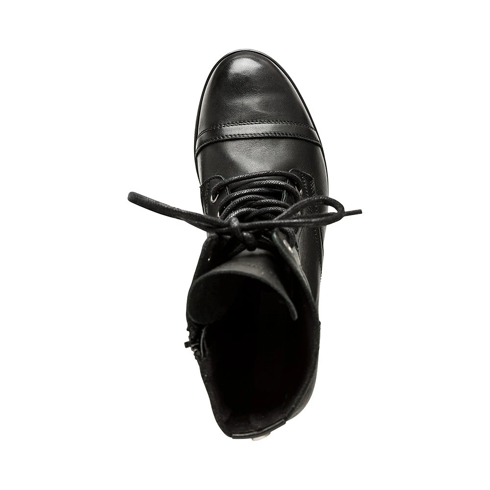 Steve Madden Troopa Ankle Boot BLACK LEATHER 7 Steve Madden Troopa Ankle Boot BLACK LEATHER – Image 5