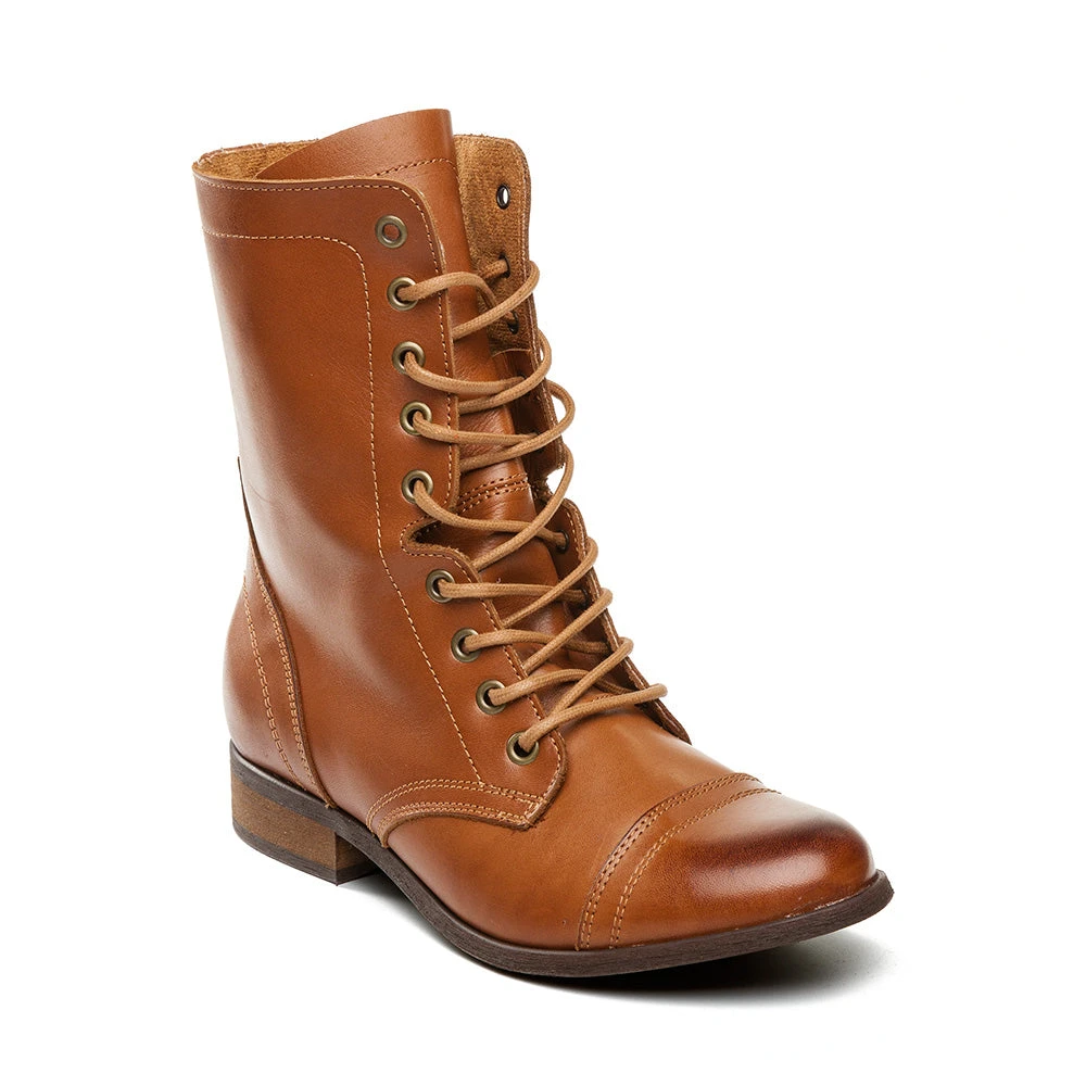 Steve Madden Troopa Ankle Boot COGNAC LEATHER 4 Steve Madden Troopa Ankle Boot COGNAC LEATHER – Image 2
