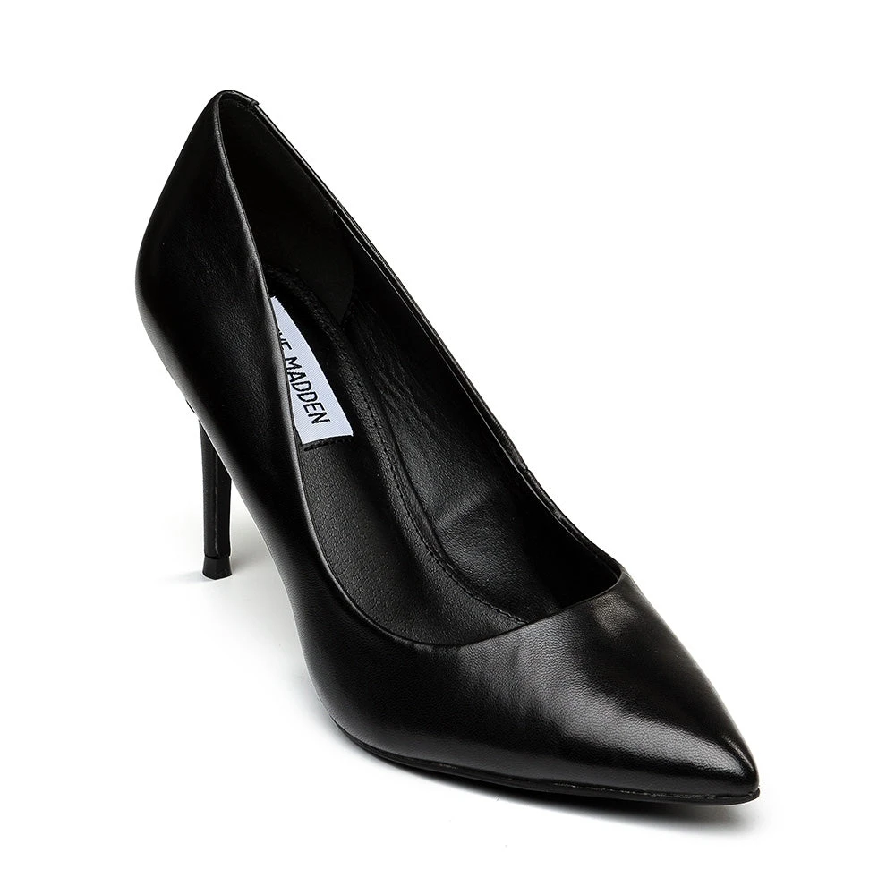 Steve Madden Lillie Pump BLACK LEATHER 4 Steve Madden Lillie Pump BLACK LEATHER – Image 2