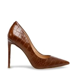 Steve Madden Vala Heel BROWN CROCO