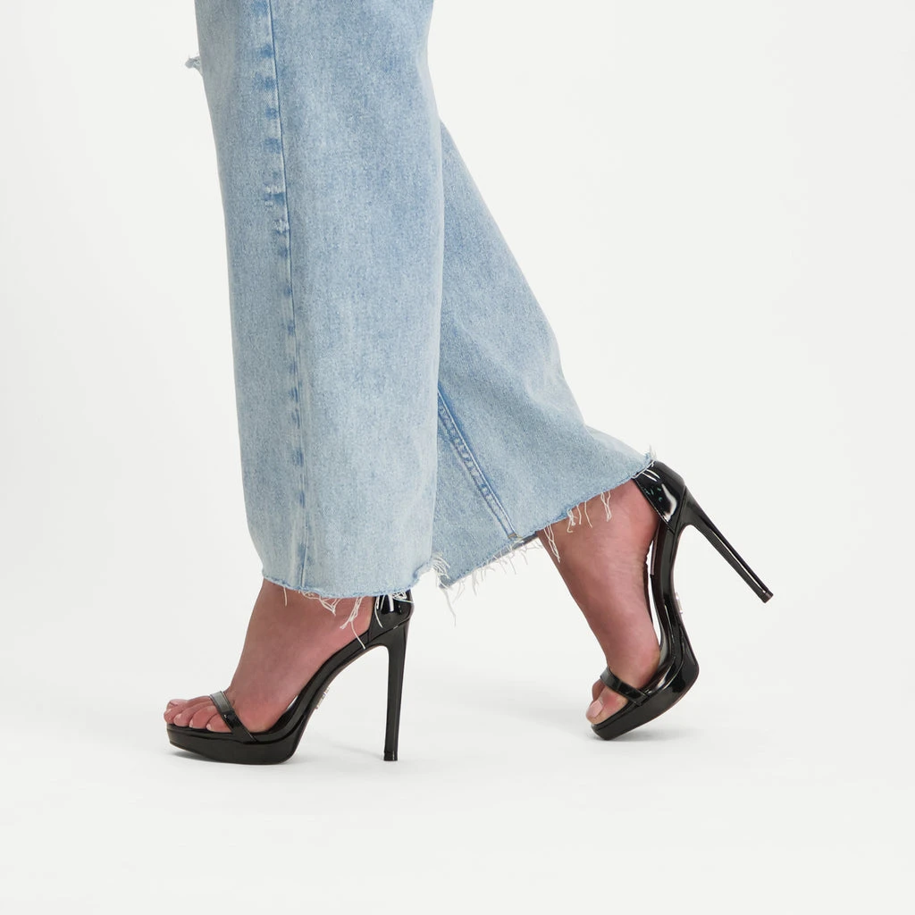 Steve Madden Milano Sandal BLACK PATENT 4 Steve Madden Milano Sandal BLACK PATENT – Image 2