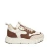 Steve Madden Pitty Sneaker BEIGE/DARK BROWN 2 Steve Madden Pitty Sneaker BEIGE/DARK BROWN -Steve Madden Magasin SM11001024 03005 BDB 01