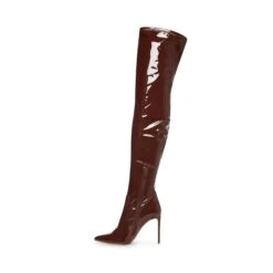 Steve Madden Vava Boot BROWN PATENT -Steve Madden Magasin SM11001370 02002 208 05