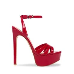 Steve Madden Solace Sandal RED PATENT