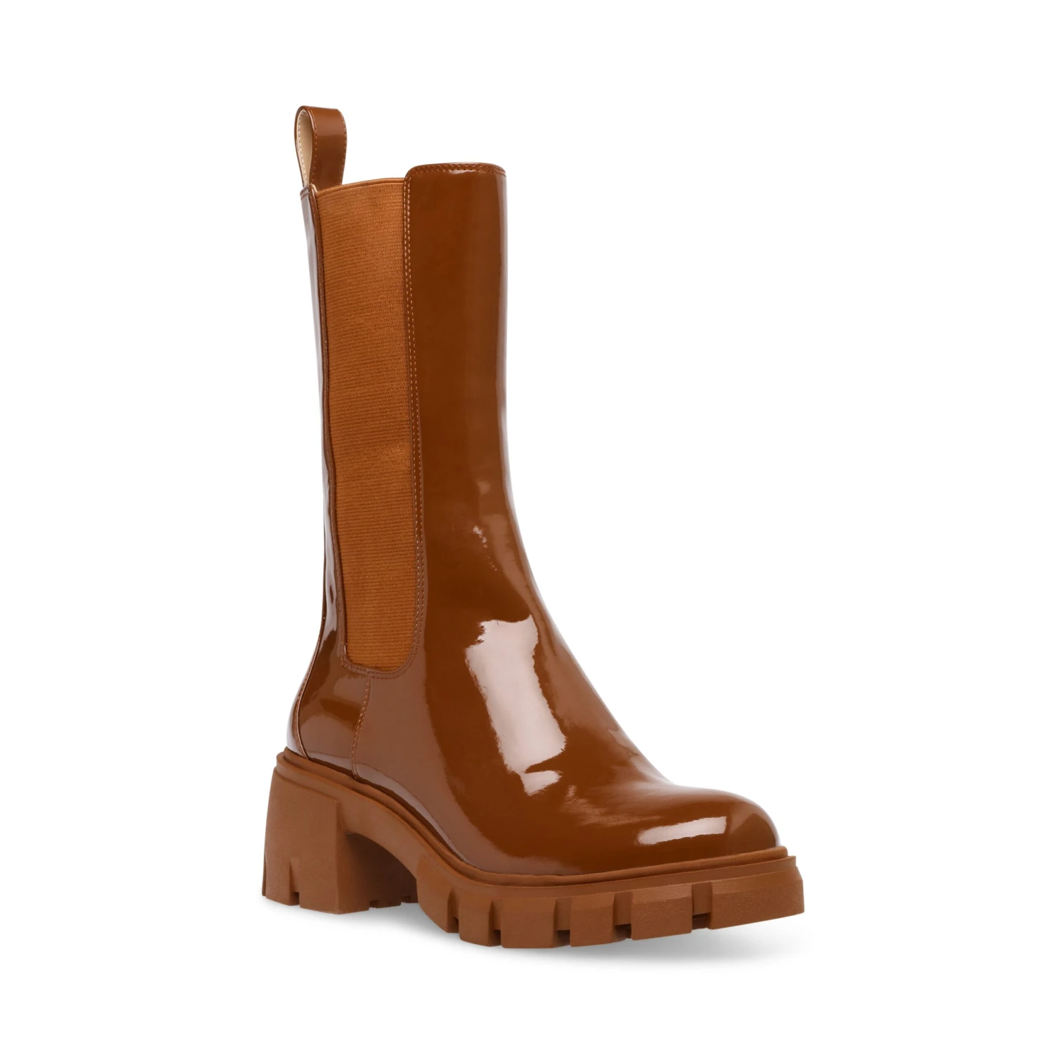 Steve Madden Aq-Hype Boot COGNAC PATENT 4 Steve Madden Aq-Hype Boot COGNAC PATENT – Image 2