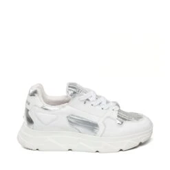Steve Madden Poppy Sneaker SILVER/WHITE