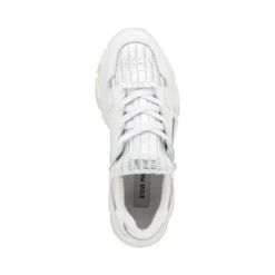 Steve Madden Poppy Sneaker SILVER/WHITE 11 Steve Madden Poppy Sneaker SILVER/WHITE -Steve Madden Magasin SM11001665 03008 04D 05