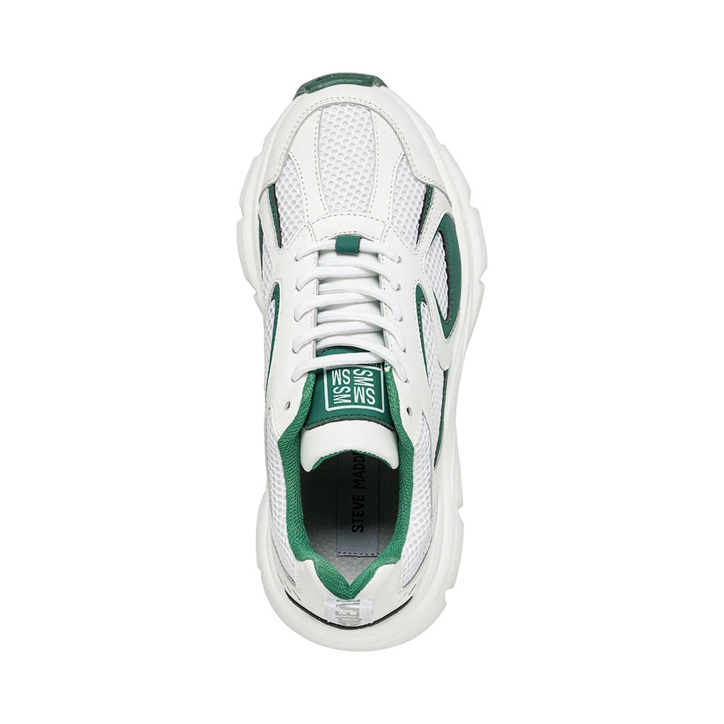 Steve Madden Plaja Sneaker WHITE/GREEN 7 Steve Madden Plaja Sneaker WHITE/GREEN – Image 5
