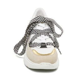 Steve Madden Maisie Sneaker WHITE/GOLD -Steve Madden Magasin SM11002095 03005 WHG 03