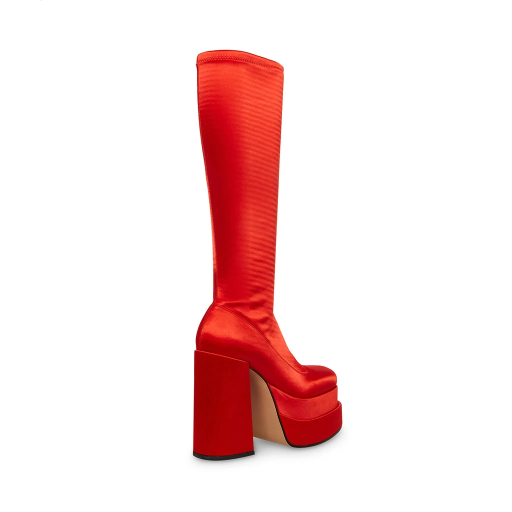 Steve Madden Cypress Boot RED SATIN 5 Steve Madden Cypress Boot RED SATIN – Image 3