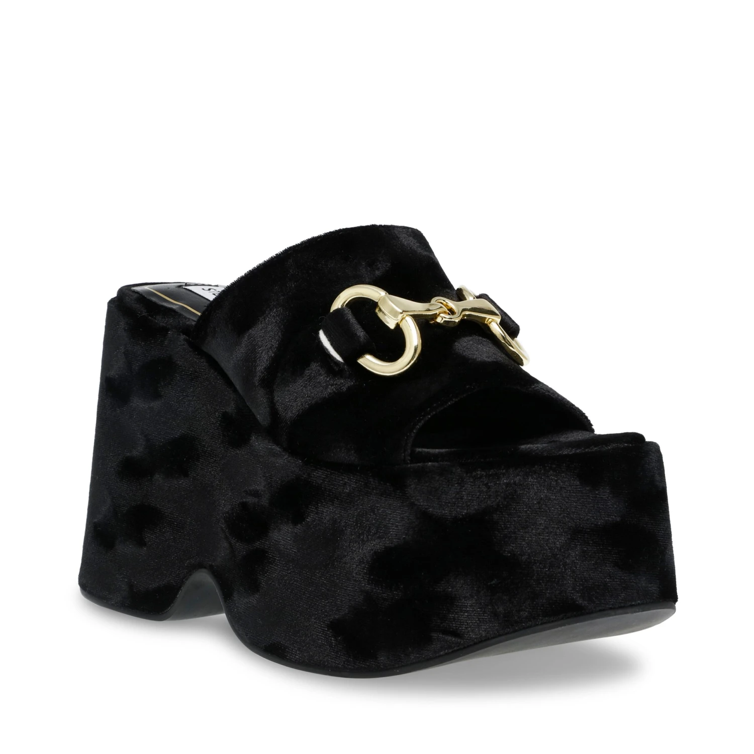 Steve Madden Inflate Sandal BLACK VELVET 4 Steve Madden Inflate Sandal BLACK VELVET – Image 2