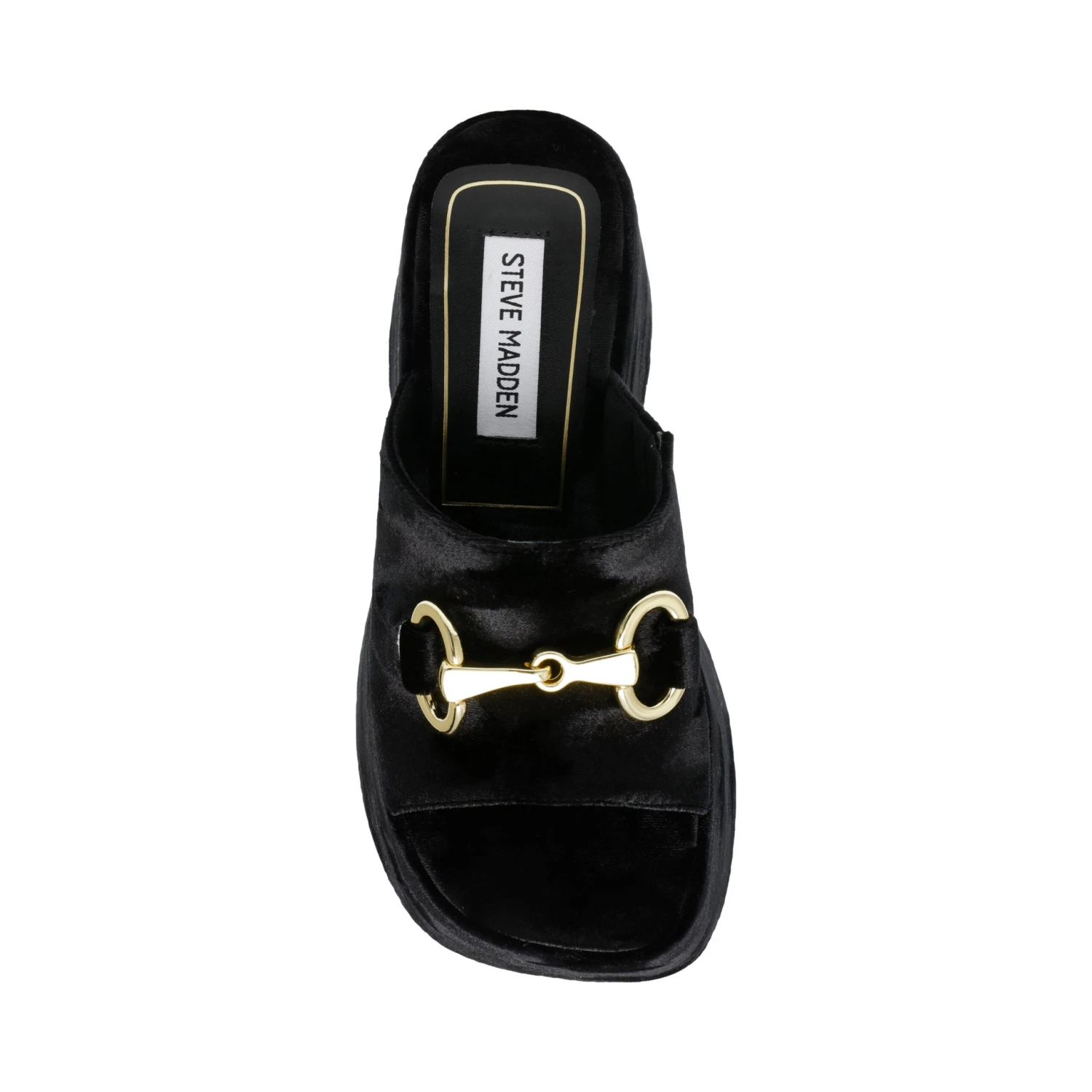 Steve Madden Inflate Sandal BLACK VELVET 7 Steve Madden Inflate Sandal BLACK VELVET – Image 5