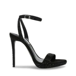 Steve Madden Wordly-R Sandal BLACK CRYSTAL
