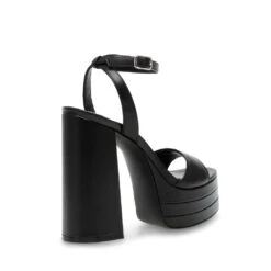 Steve Madden Timely Sandal BLACK LEATHER 15 Steve Madden Timely Sandal BLACK LEATHER -Steve Madden Magasin SM11002299 03001 017 07
