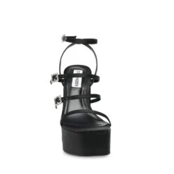 Steve Madden Elavator Sandal BLACK SATIN 14 Steve Madden Elavator Sandal BLACK SATIN -Steve Madden Magasin SM11002313 04003 486 05