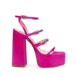Steve Madden Elavator Sandal FUCHSIA SATIN