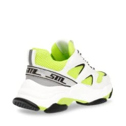 Steve Madden Medallist2 Sneaker WHITE/LIME -Steve Madden Magasin SM11002326 04005 18X 05