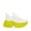Steve Madden Recoupe Sneaker WHITE/LIME -Steve Madden Magasin SM11002328 04005 18X 01