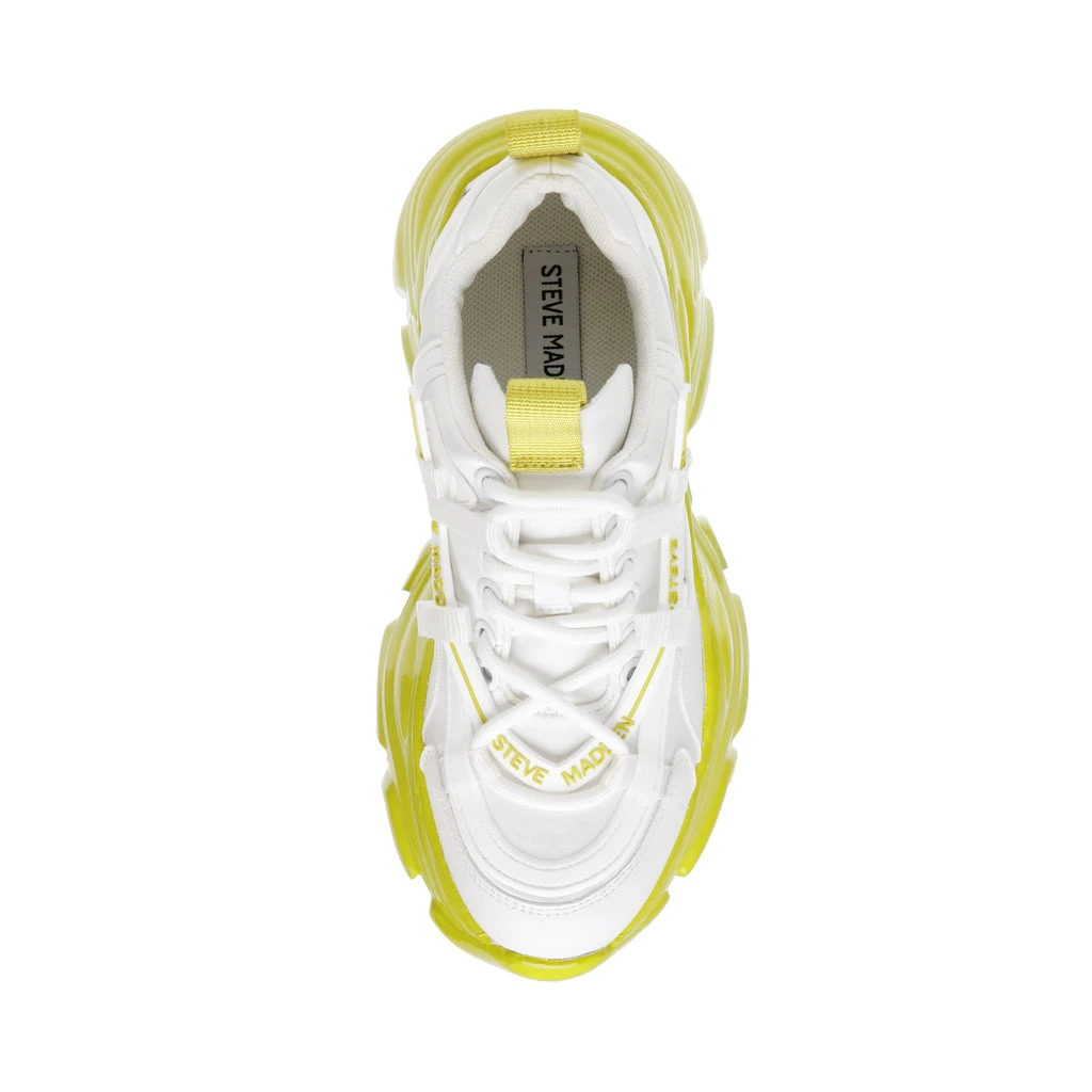 Steve Madden Recoupe Sneaker WHITE/LIME 7 Steve Madden Recoupe Sneaker WHITE/LIME – Image 5