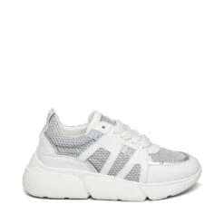 Steve Madden Mashup Sneaker WHITE/SIL