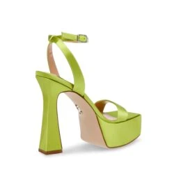 Steve Madden Discord Sandal LIME SATIN -Steve Madden Magasin SM11002357 04003 33P 07