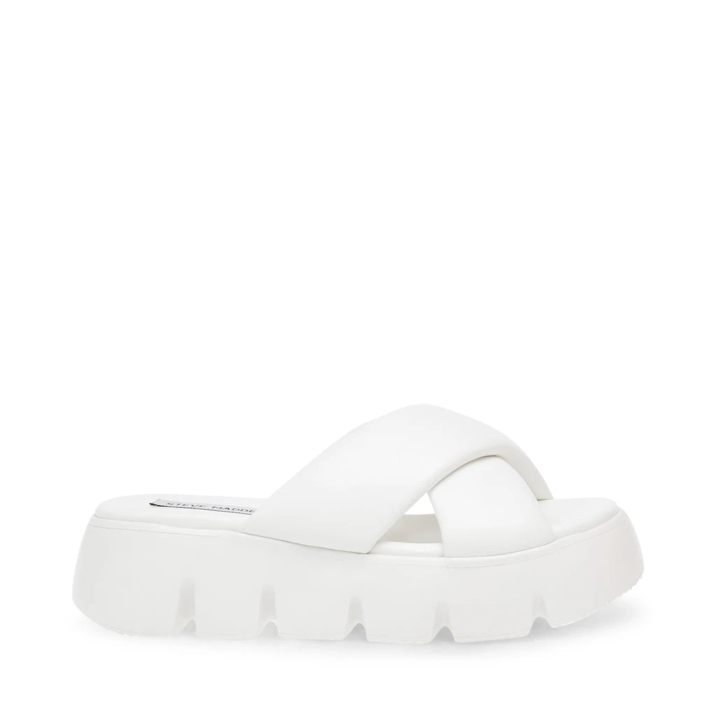 Steve Madden Broadcast Sandal WHITE 3 Steve Madden Broadcast Sandal WHITE