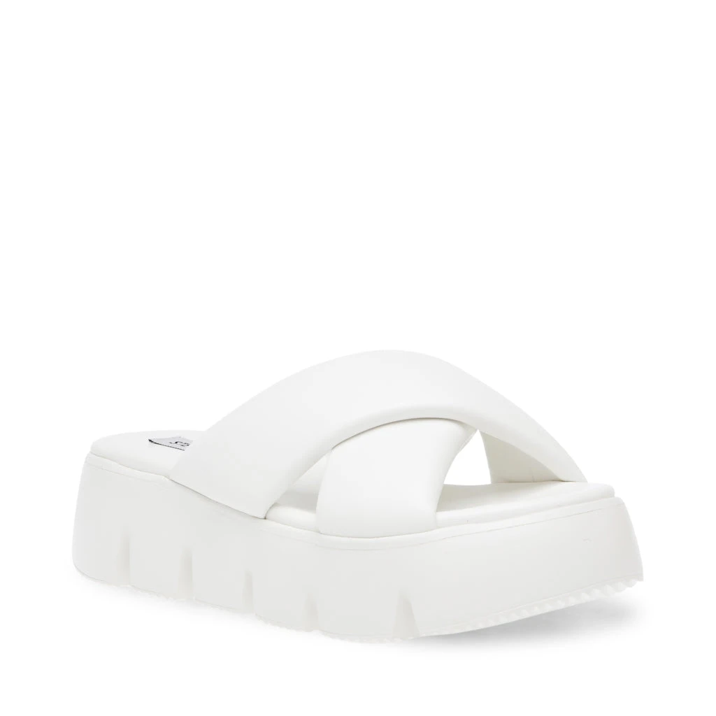 Steve Madden Broadcast Sandal WHITE 5 Steve Madden Broadcast Sandal WHITE – Image 3