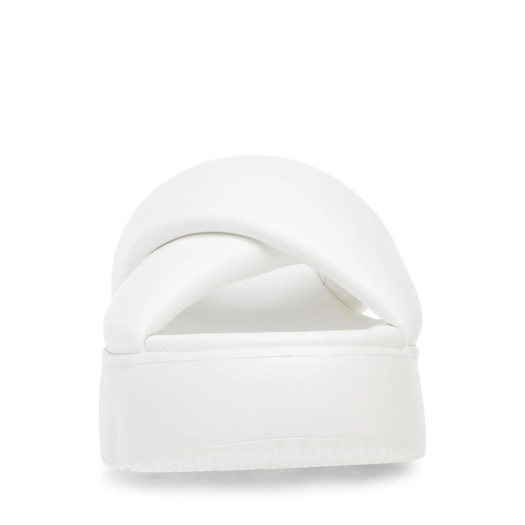 Steve Madden Broadcast Sandal WHITE 6 Steve Madden Broadcast Sandal WHITE – Image 4