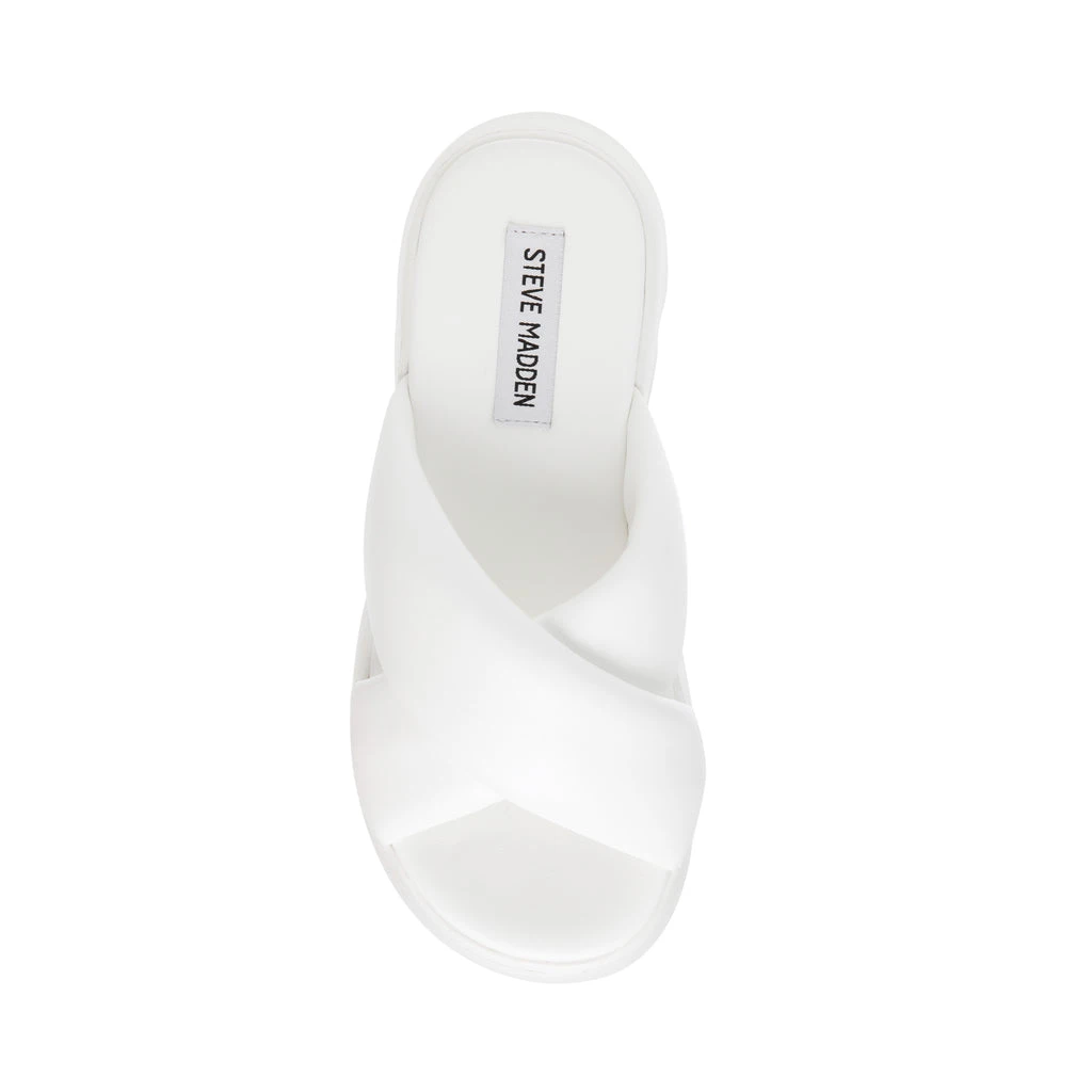 Steve Madden Broadcast Sandal WHITE 8 Steve Madden Broadcast Sandal WHITE – Image 6