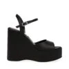 Steve Madden Compact Sandal BLACK SATIN -Steve Madden Magasin SM11002429 04003 486 01