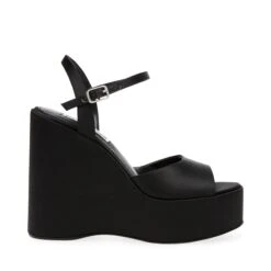 Steve Madden Compact Sandal BLACK SATIN