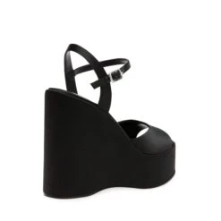 Steve Madden Compact Sandal BLACK SATIN 15 Steve Madden Compact Sandal BLACK SATIN -Steve Madden Magasin SM11002429 04003 486 03