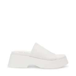 Steve Madden Throw Back Sandal WHITE