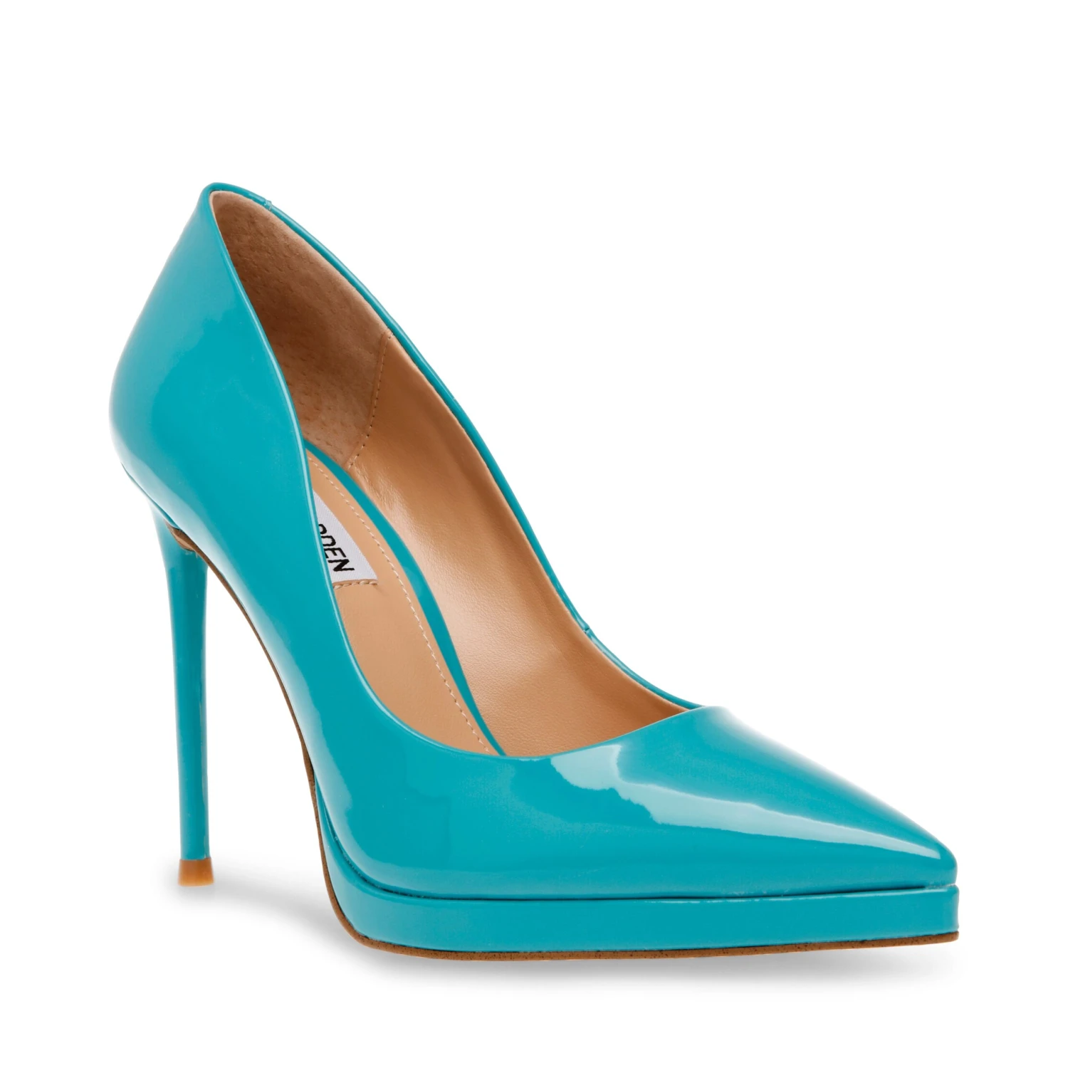 Steve Madden Klassy Pump TEAL PATENT 4 Steve Madden Klassy Pump TEAL PATENT – Image 2