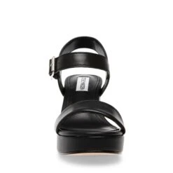 Steve Madden Freefall Sandal BLACK LEATHER -Steve Madden Magasin SM11002471 03001 017 04