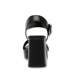 Steve Madden Freefall Sandal BLACK LEATHER -Steve Madden Magasin SM11002471 03001 017 05