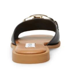 Steve Madden Gene Sandal BLACK LEATHER -Steve Madden Magasin SM11002480 03001 017 04