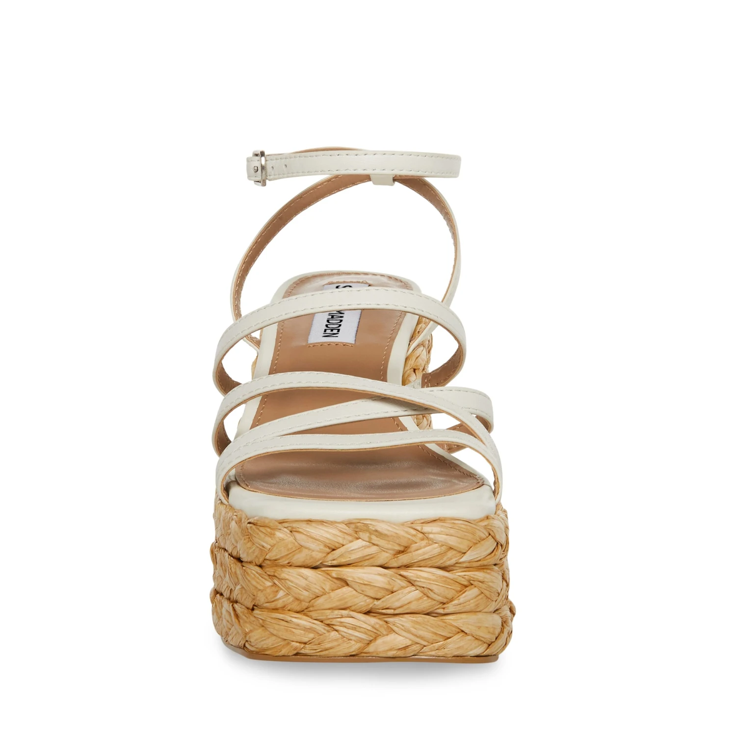 Steve Madden Belise Sandal WHITE LEATHER 5 Steve Madden Belise Sandal WHITE LEATHER – Image 3