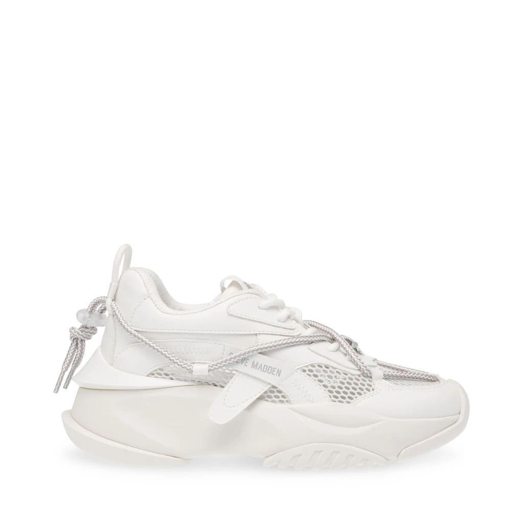 Steve Madden Bonanza Sneaker SILVER/WHITE 3 Steve Madden Bonanza Sneaker SILVER/WHITE