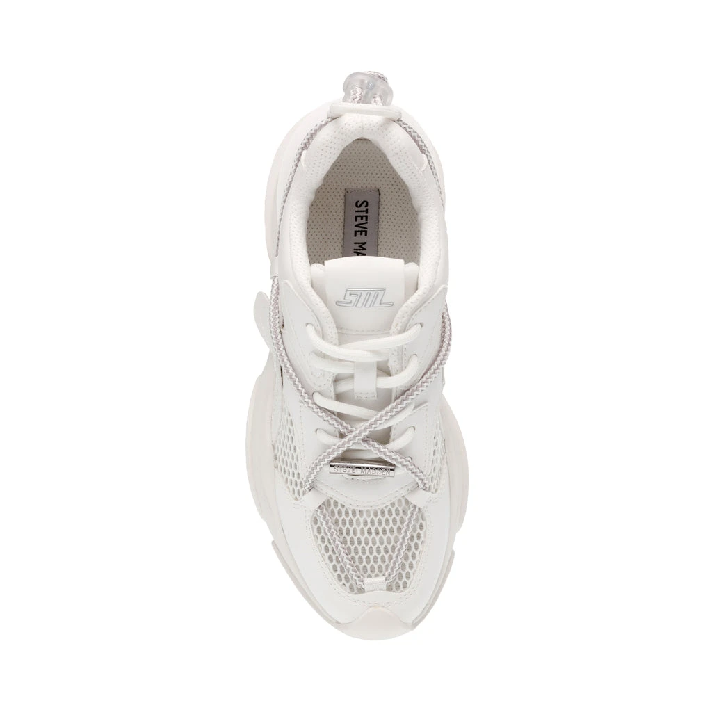 Steve Madden Bonanza Sneaker SILVER/WHITE 8 Steve Madden Bonanza Sneaker SILVER/WHITE – Image 6