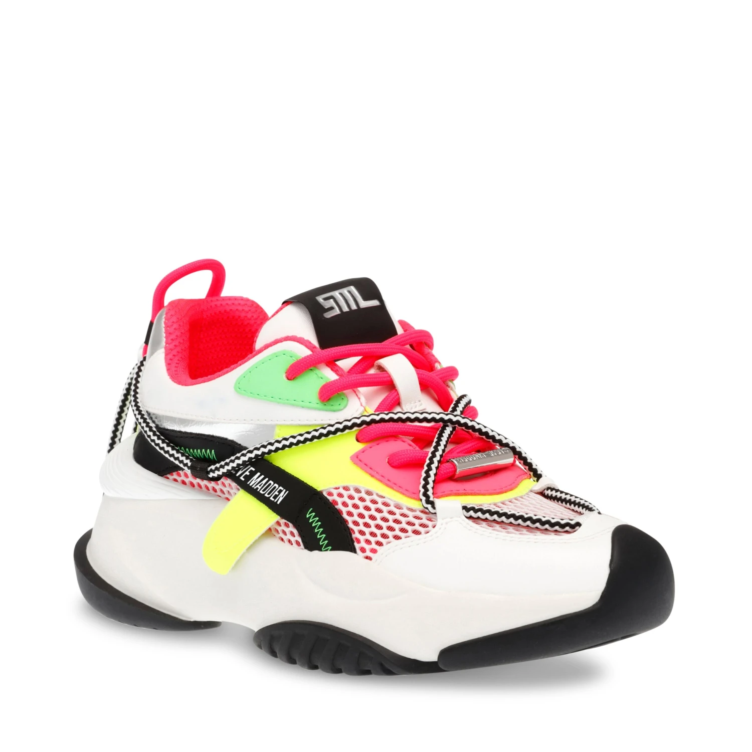 Steve Madden Bonanza Sneaker BLK/FUS 4 Steve Madden Bonanza Sneaker BLK/FUS – Image 2