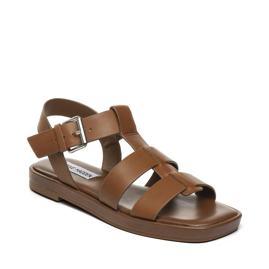 Steve Madden El Nino Sandal BROWN LEATHER 4 Steve Madden El Nino Sandal BROWN LEATHER – Image 2