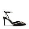 Steve Madden Legaci Sandal BLACK SATIN 2 Steve Madden Legaci Sandal BLACK SATIN -Steve Madden Magasin SM11002509 04003 486 01