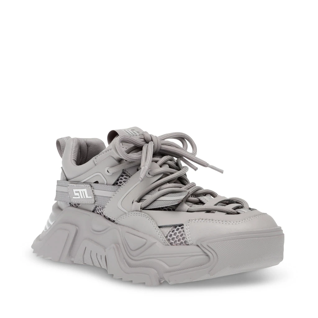 Steve Madden Kingdom Sneaker GREY/SILVER 4 Steve Madden Kingdom Sneaker GREY/SILVER – Image 2