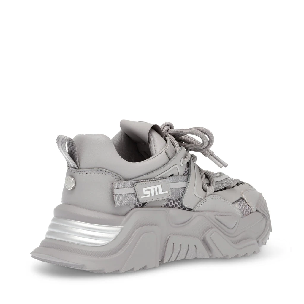 Steve Madden Kingdom Sneaker GREY/SILVER 7 Steve Madden Kingdom Sneaker GREY/SILVER – Image 5