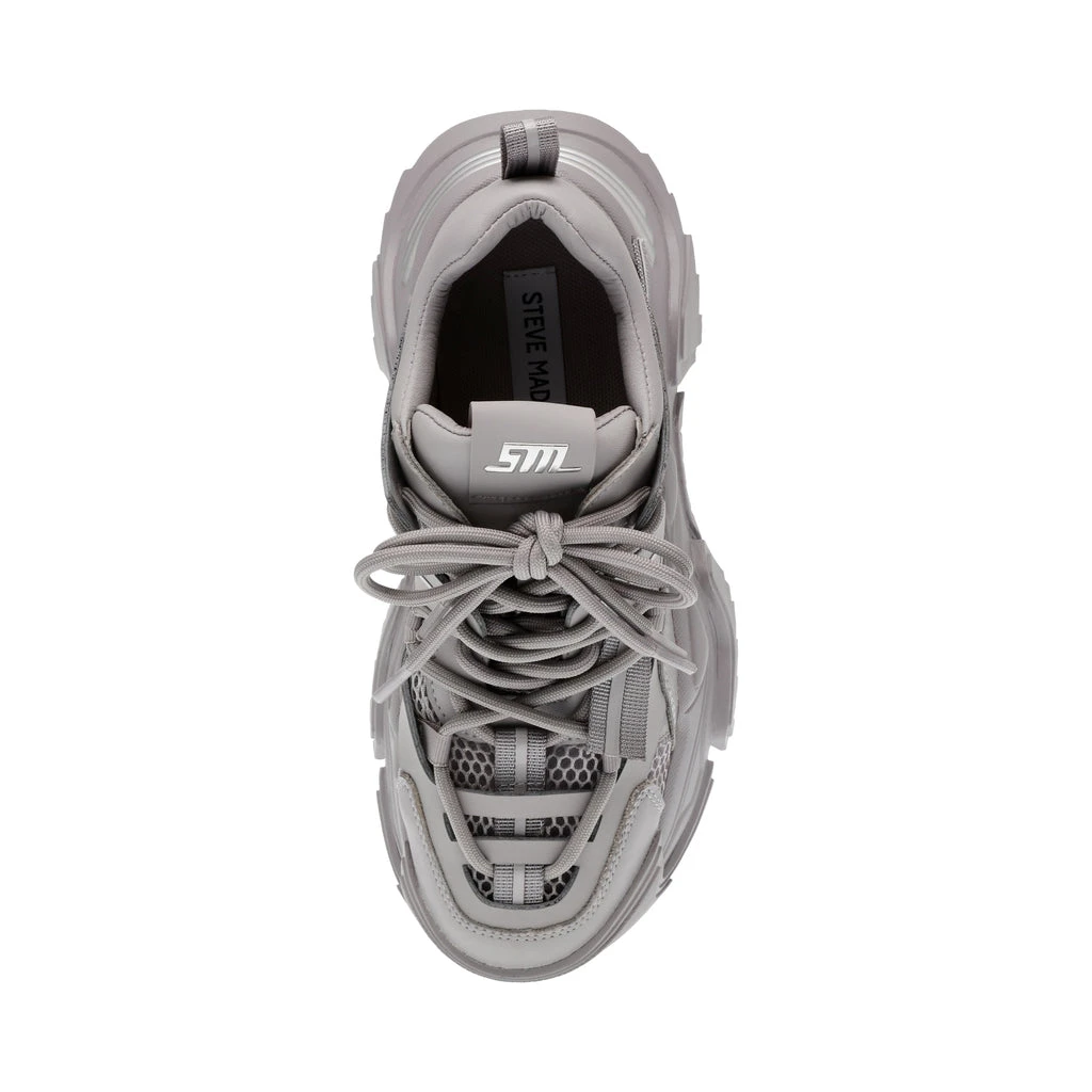 Steve Madden Kingdom Sneaker GREY/SILVER 8 Steve Madden Kingdom Sneaker GREY/SILVER – Image 6