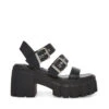 Steve Madden Locate Sandal BLK ACTION LEATHER 2 Steve Madden Locate Sandal BLK ACTION LEATHER -Steve Madden Magasin SM11002525 03001 05O 01
